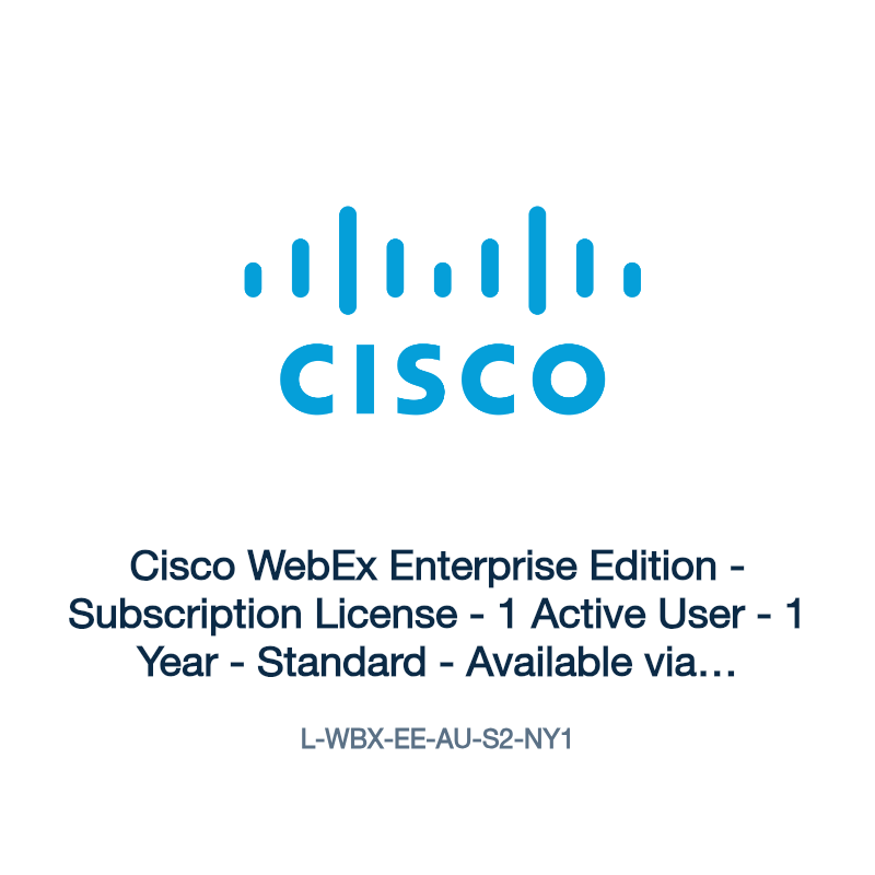 L-WBX-EE-AU-S2-NY1: Cisco WebEx Enterprise Edition
