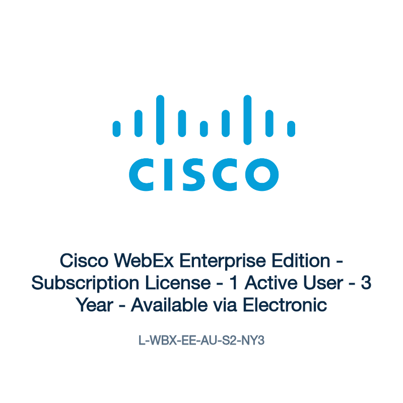 L-WBX-EE-AU-S2-NY3: Cisco WebEx Enterprise Edition