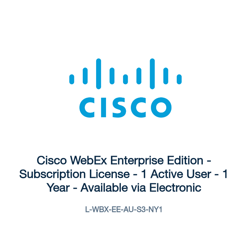 L-WBX-EE-AU-S3-NY1: Cisco WebEx Enterprise Edition