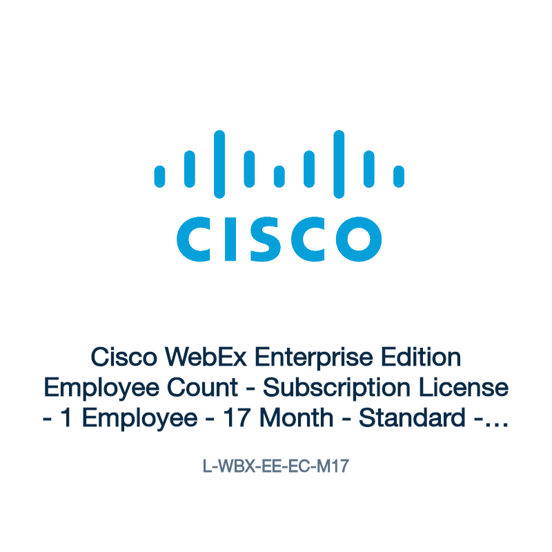 L-WBX-EE-EC-M17: Cisco WebEx Enterprise Edition Employee Count