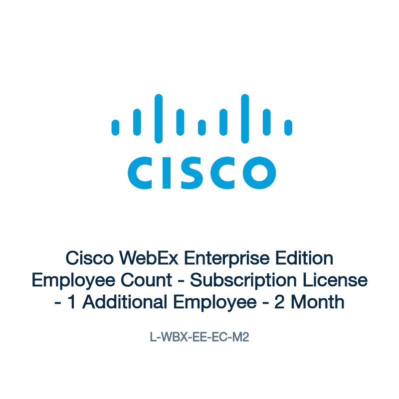 L-WBX-EE-EC-M2: Cisco WebEx Enterprise Edition Employee Count
