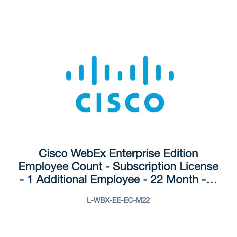 L-WBX-EE-EC-M22: Cisco WebEx Enterprise Edition Employee Count