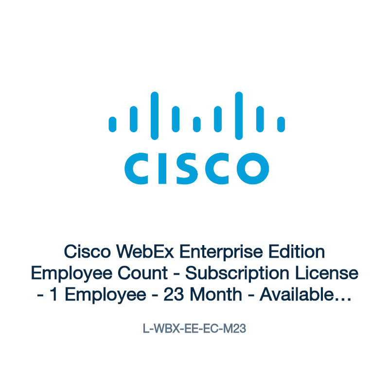 L-WBX-EE-EC-M23: Cisco WebEx Enterprise Edition Employee Count