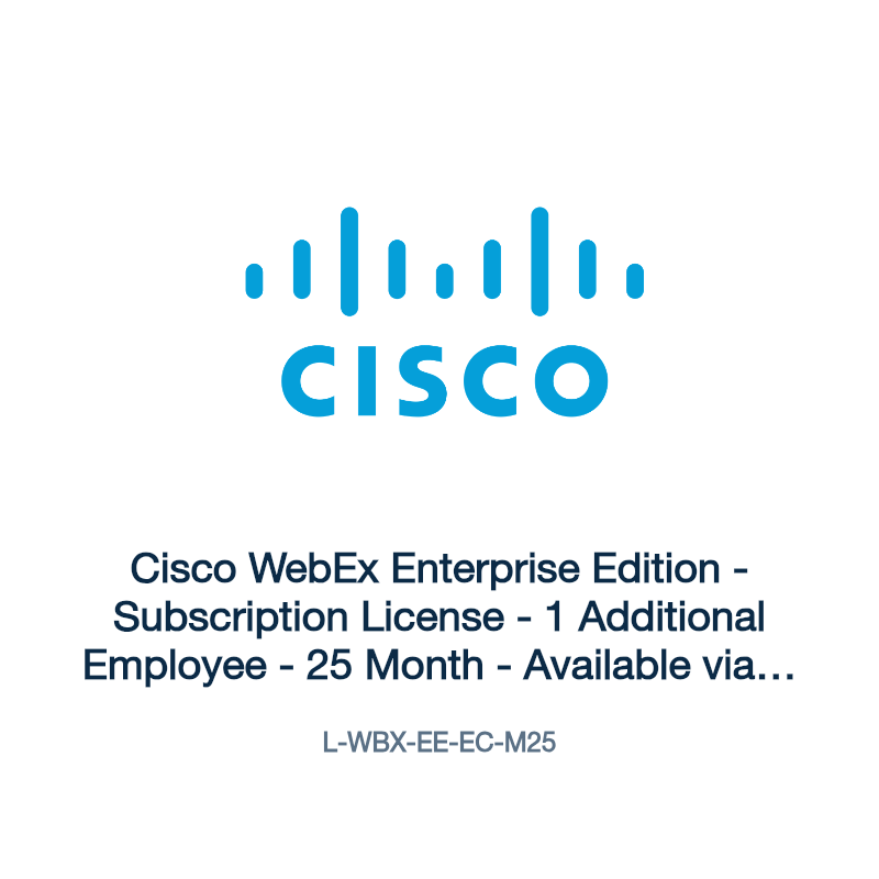 L-WBX-EE-EC-M25: Cisco WebEx Enterprise Edition