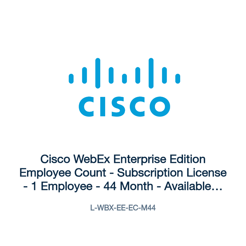 L-WBX-EE-EC-M44: Cisco WebEx Enterprise Edition Employee Count