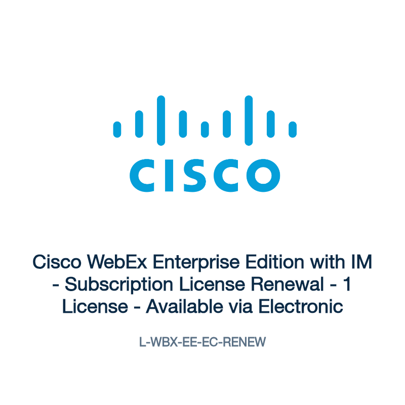 L-WBX-EE-EC-RENEW: Cisco WebEx Enterprise Edition with IM