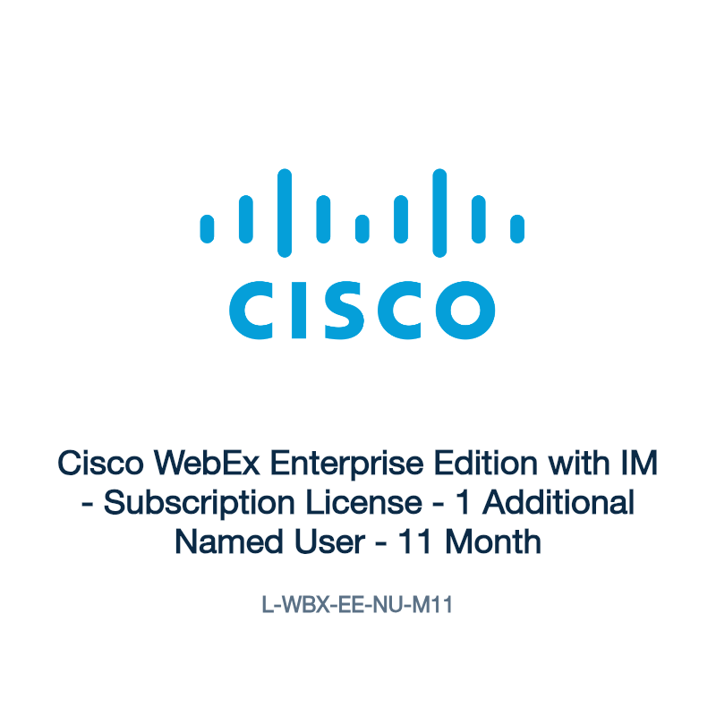 L-WBX-EE-NU-M11: Cisco WebEx Enterprise Edition with IM