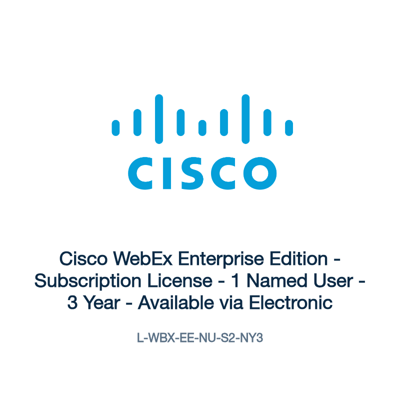 L-WBX-EE-NU-S2-NY3: Cisco WebEx Enterprise Edition