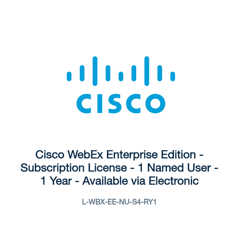 L-WBX-EE-NU-S4-RY1: Cisco WebEx Enterprise Edition