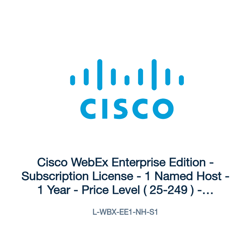 L-WBX-EE1-NH-S1: Cisco WebEx Enterprise Edition