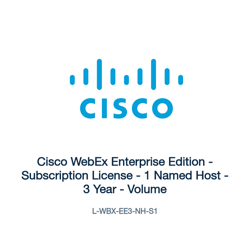 L-WBX-EE3-NH-S1: Cisco WebEx Enterprise Edition