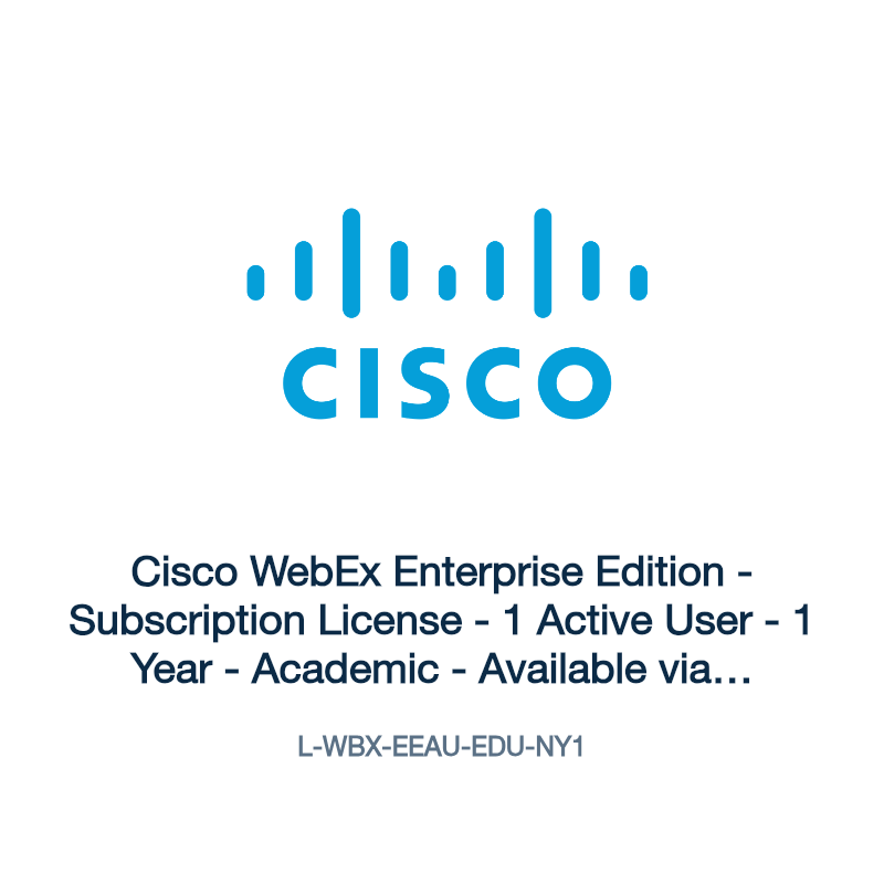 L-WBX-EEAU-EDU-NY1: Cisco WebEx Enterprise Edition