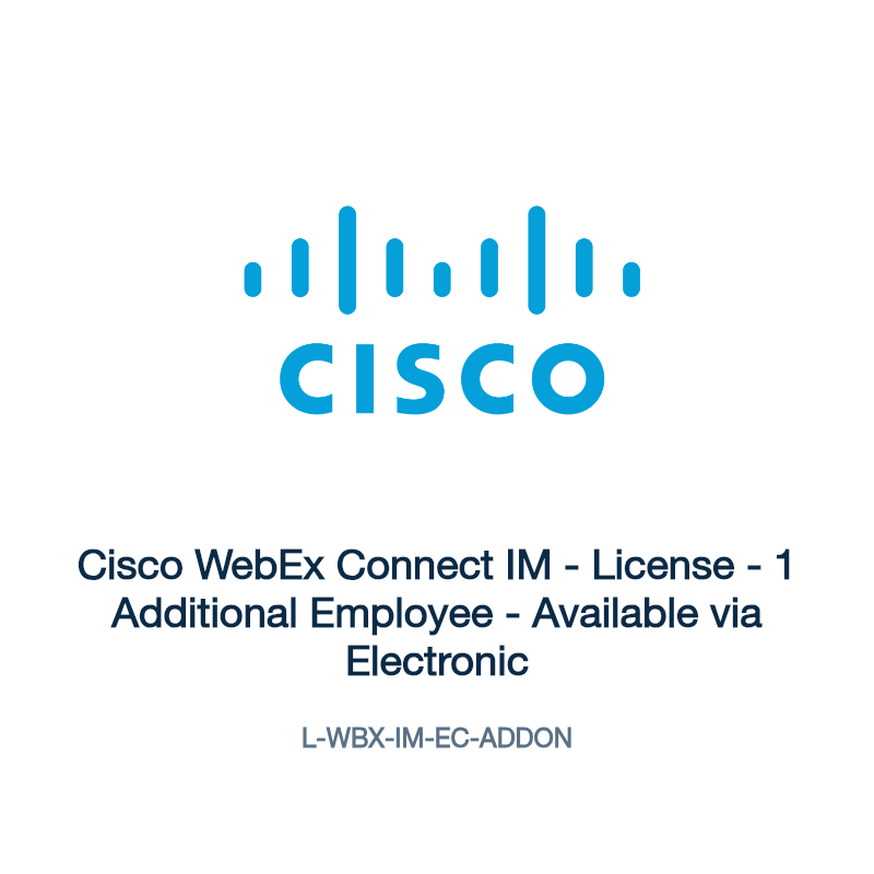 L-WBX-IM-EC-ADDON: Cisco WebEx Connect IM