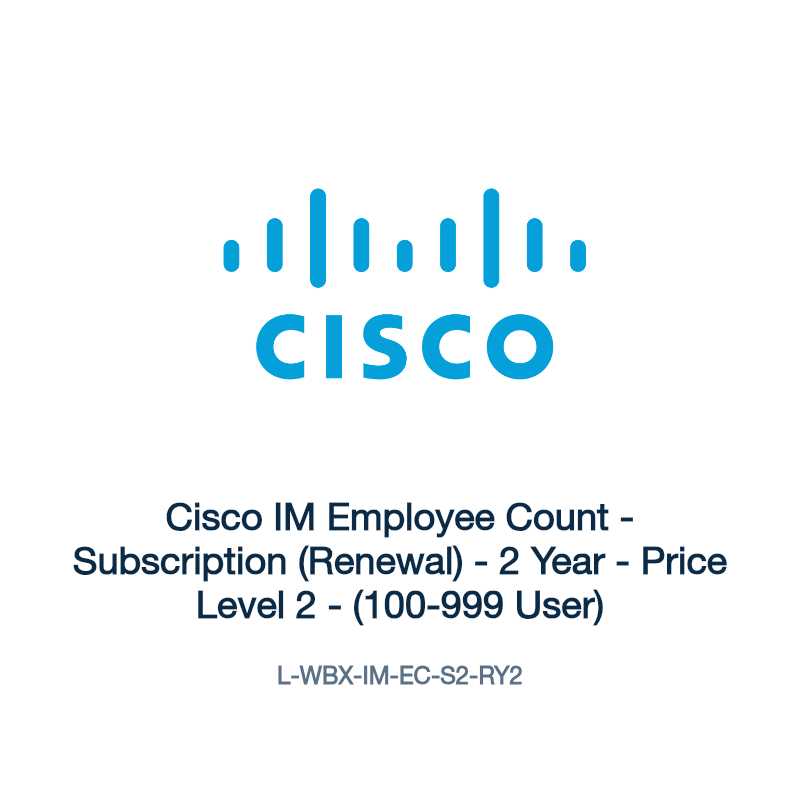 L-WBX-IM-EC-S2-RY2: Cisco IM Employee Count