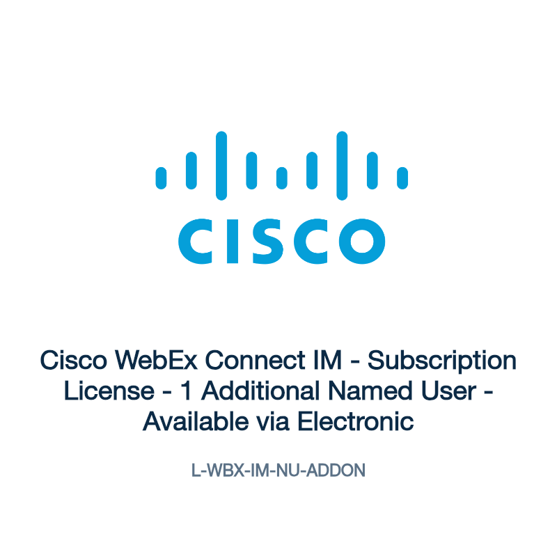 L-WBX-IM-NU-ADDON: Cisco WebEx Connect IM