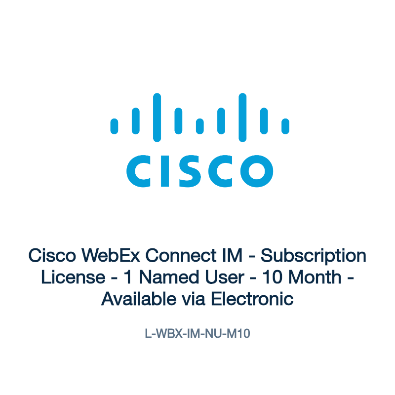 L-WBX-IM-NU-M10: Cisco WebEx Connect IM