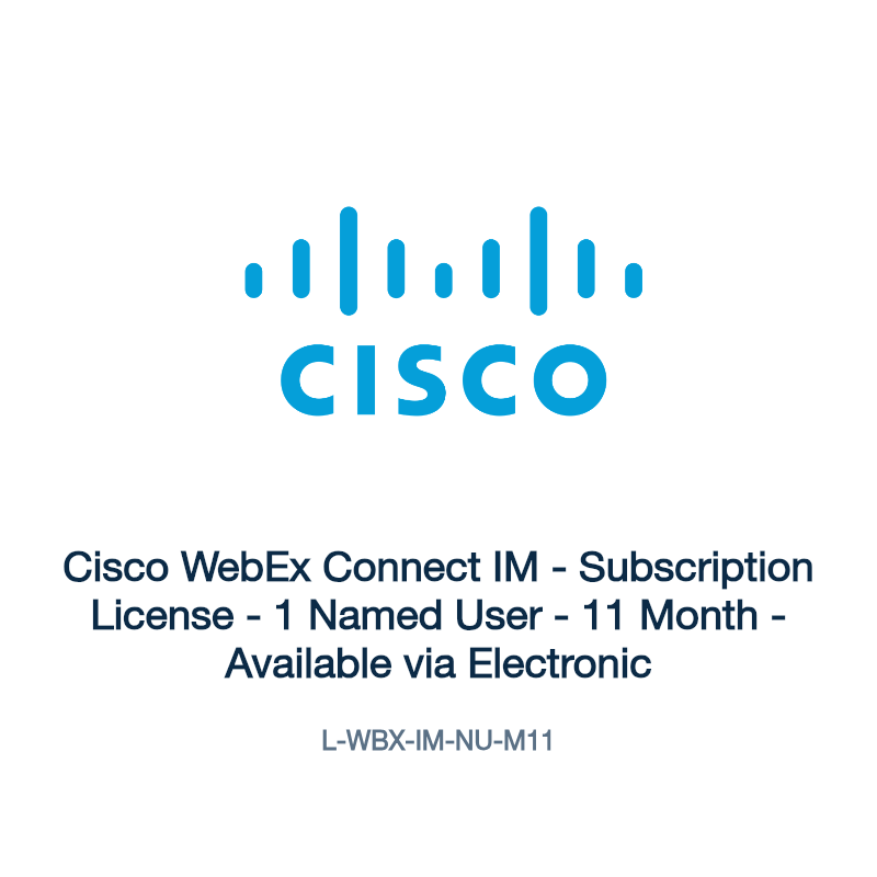 L-WBX-IM-NU-M11: Cisco WebEx Connect IM