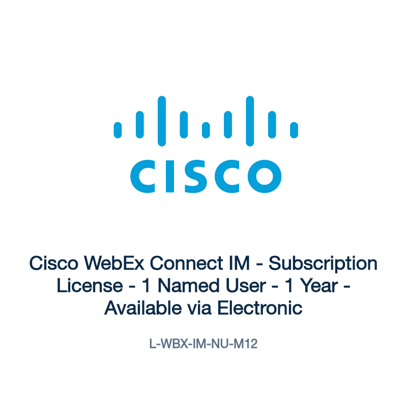 L-WBX-IM-NU-M12: Cisco WebEx Connect IM