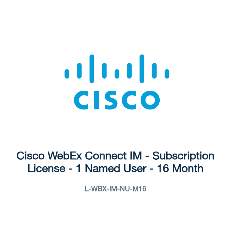 L-WBX-IM-NU-M16: Cisco WebEx Connect IM