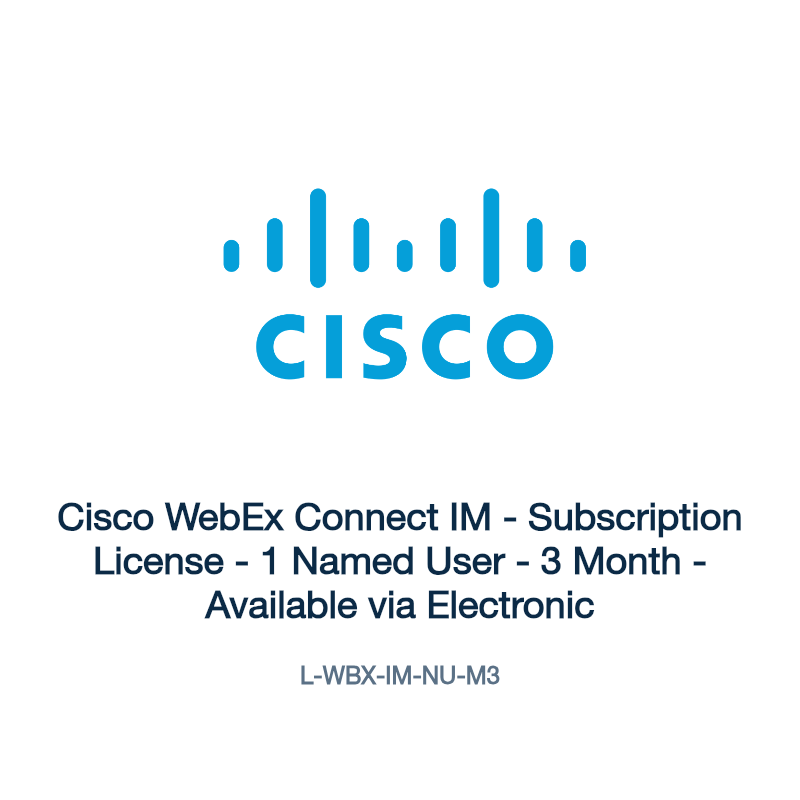L-WBX-IM-NU-M3: Cisco WebEx Connect IM