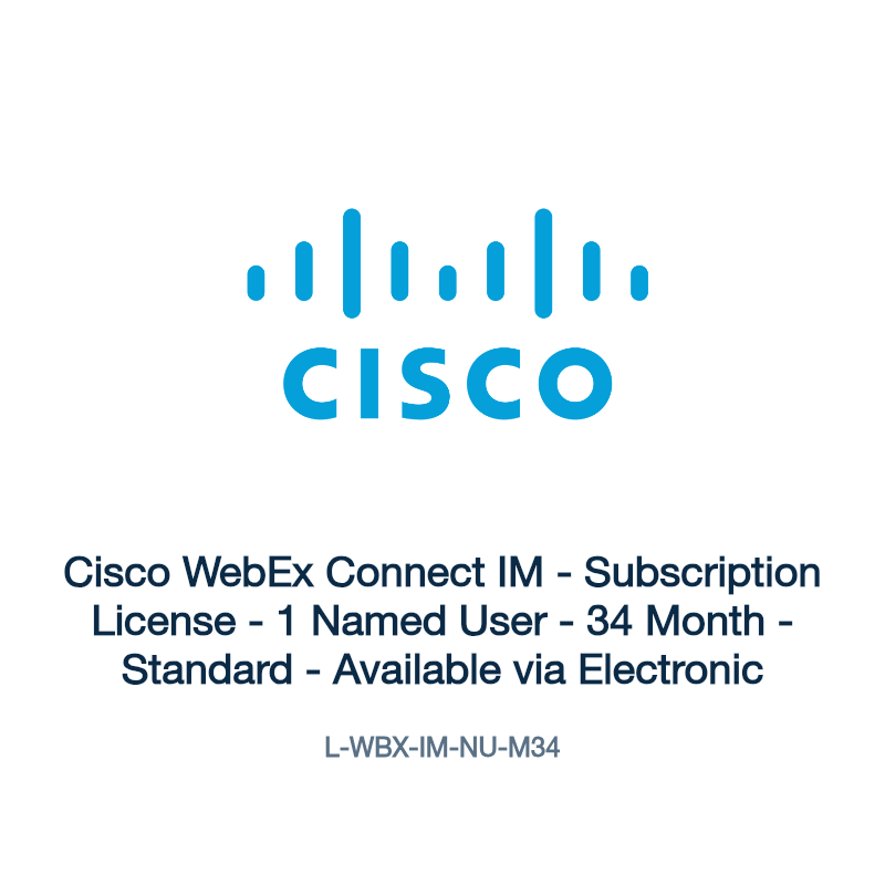 L-WBX-IM-NU-M34: Cisco WebEx Connect IM