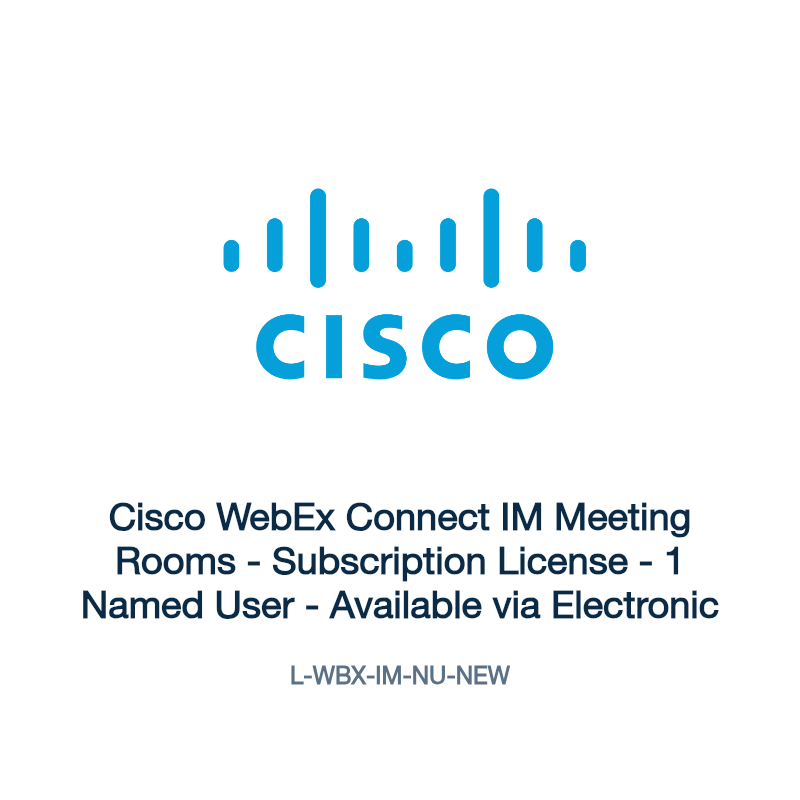 L-WBX-IM-NU-NEW: Cisco WebEx Connect IM Meeting Rooms