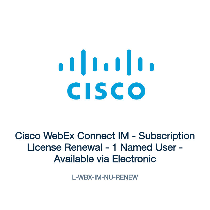 L-WBX-IM-NU-RENEW: Cisco WebEx Connect IM