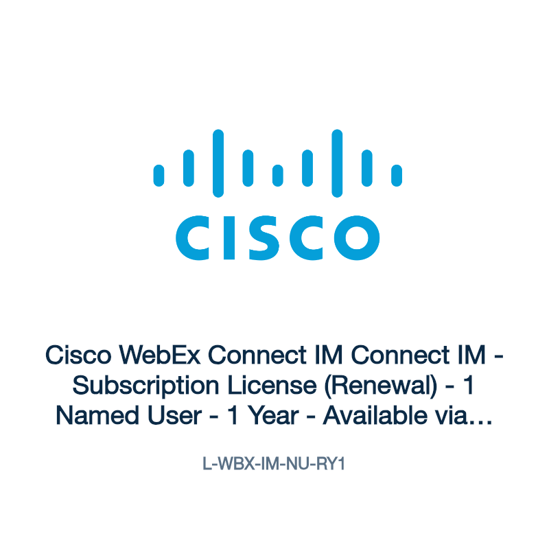 L-WBX-IM-NU-RY1: Cisco WebEx Connect IM Connect IM