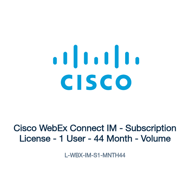 L-WBX-IM-S1-MNTH44: Cisco WebEx Connect IM
