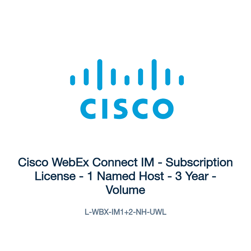 L-WBX-IM1+2-NH-UWL: Cisco WebEx Connect IM