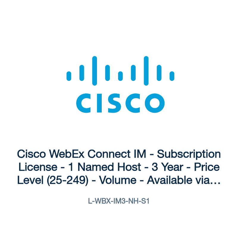L-WBX-IM3-NH-S1: Cisco WebEx Connect IM