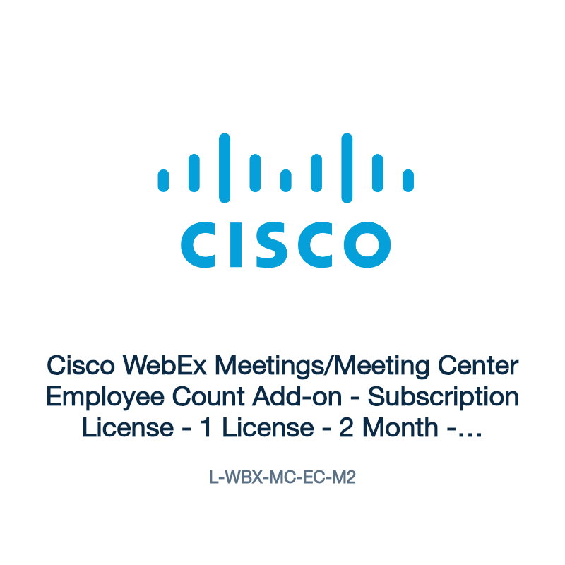 L-WBX-MC-EC-M2: Cisco WebEx Meetings/Meeting Center Employee Count Add-on