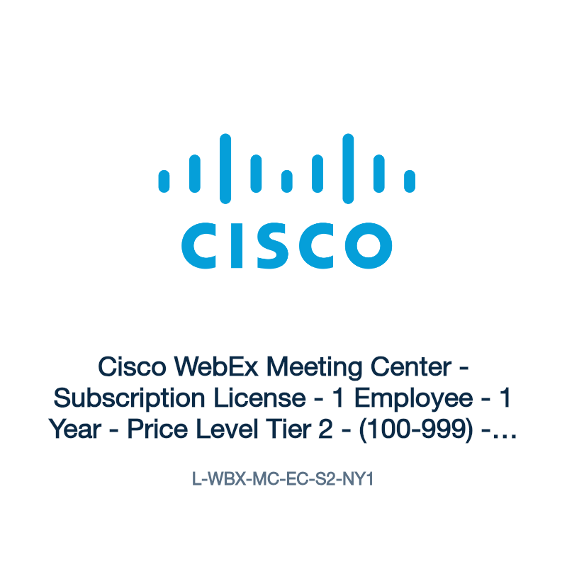 L-WBX-MC-EC-S2-NY1: Cisco WebEx Meeting Center