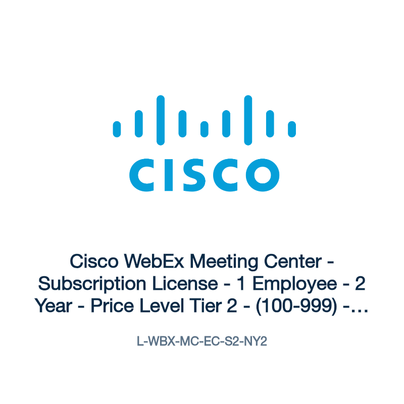 L-WBX-MC-EC-S2-NY2: Cisco WebEx Meeting Center