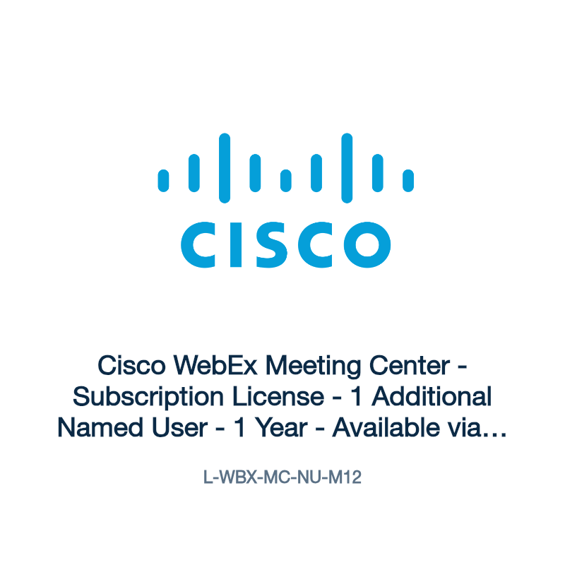 L-WBX-MC-NU-M12: Cisco WebEx Meeting Center