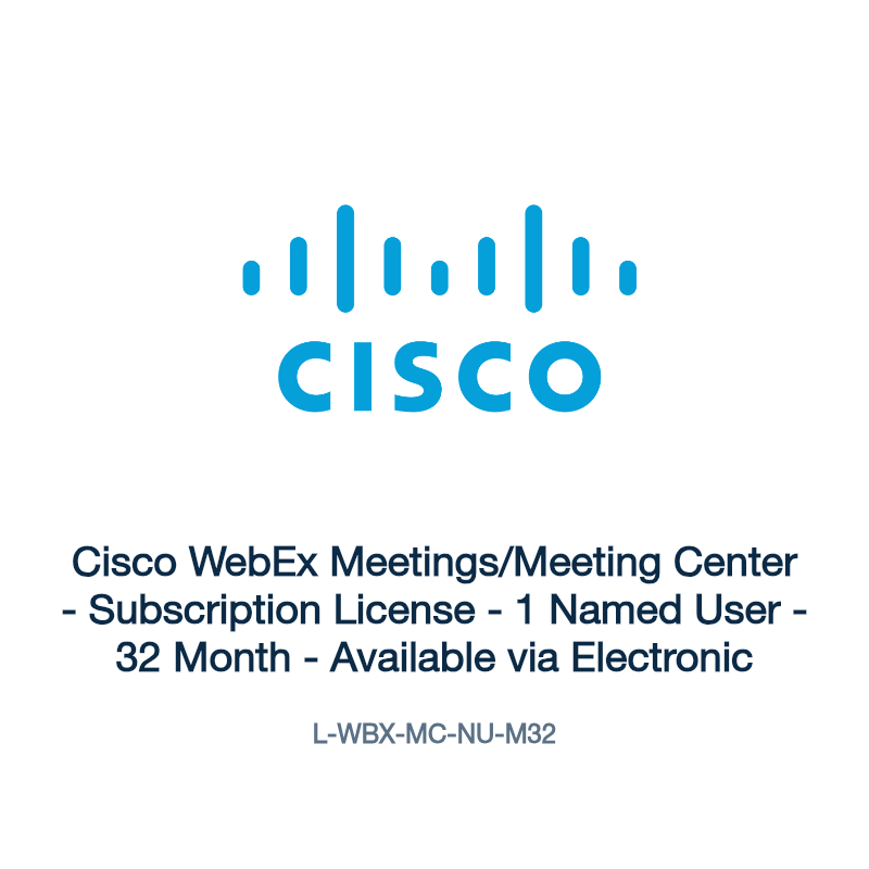 L-WBX-MC-NU-M32: Cisco WebEx Meetings/Meeting Center