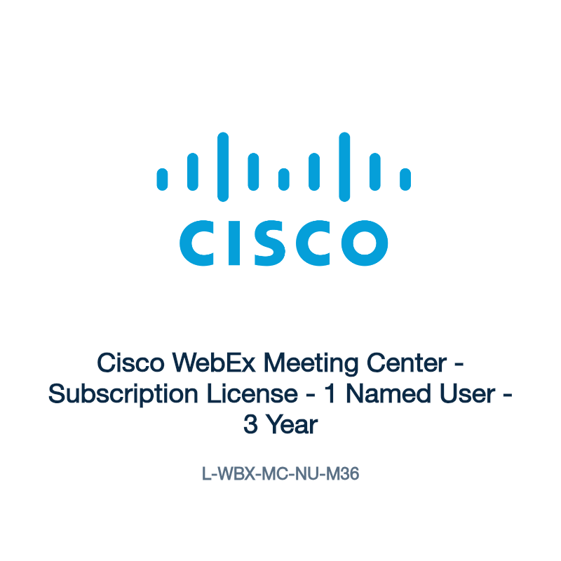 L-WBX-MC-NU-M36: Cisco WebEx Meeting Center