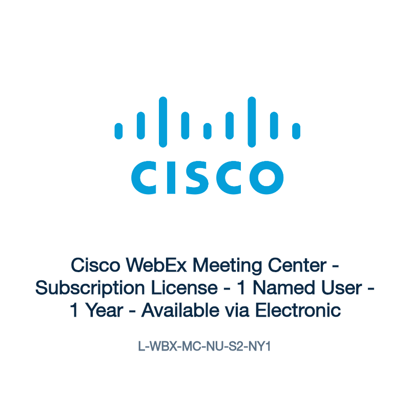 L-WBX-MC-NU-S2-NY1: Cisco WebEx Meeting Center