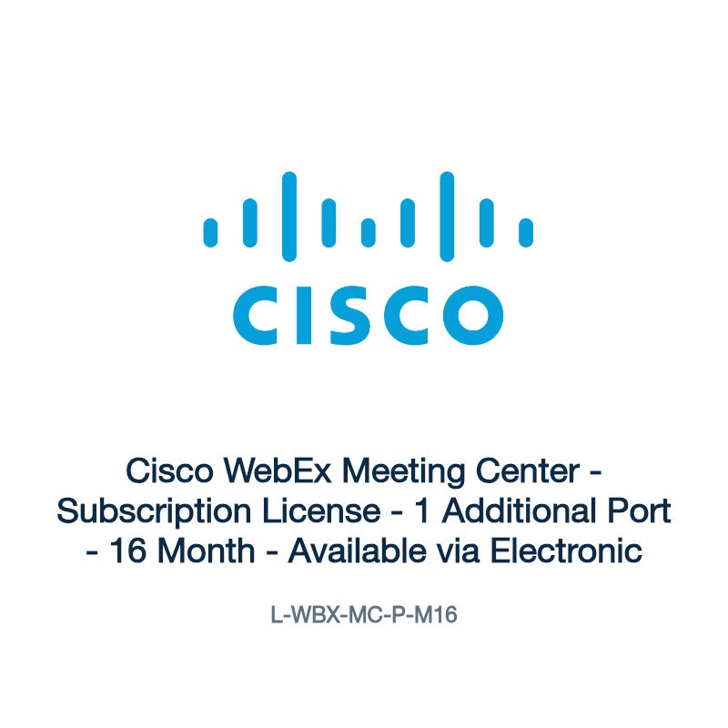 L-WBX-MC-P-M16: Cisco WebEx Meeting Center