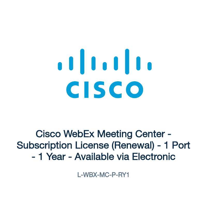 L-WBX-MC-P-RY1: Cisco WebEx Meeting Center