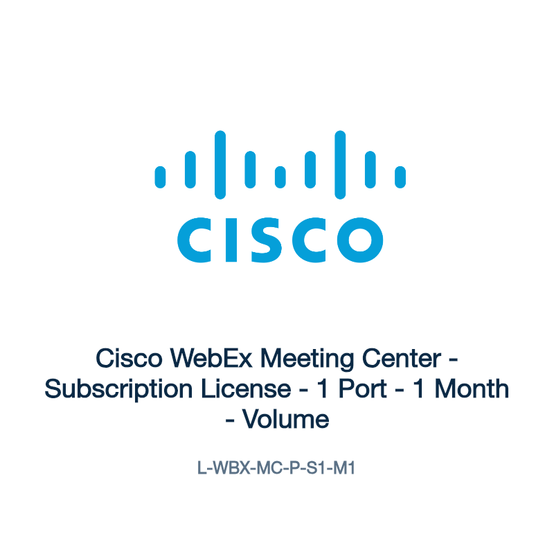 L-WBX-MC-P-S1-M1: Cisco WebEx Meeting Center