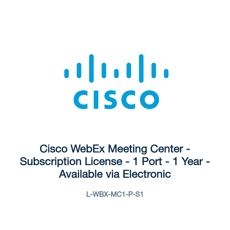 L-WBX-MC1-P-S1: Cisco WebEx Meeting Center