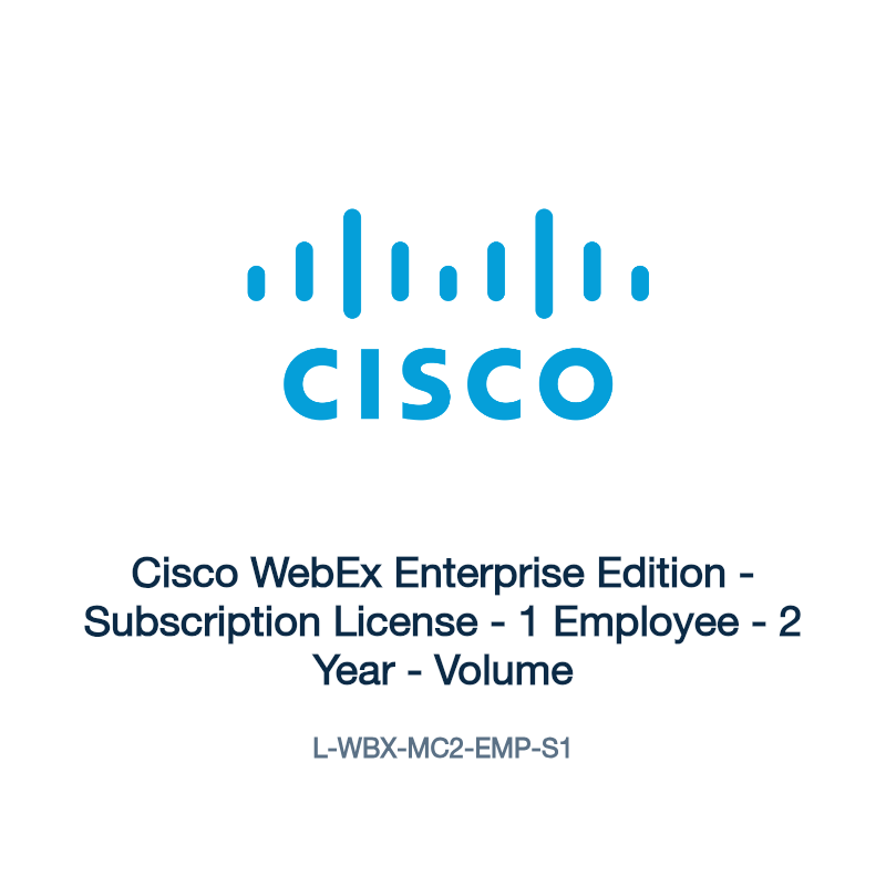 L-WBX-MC2-EMP-S1: Cisco WebEx Enterprise Edition