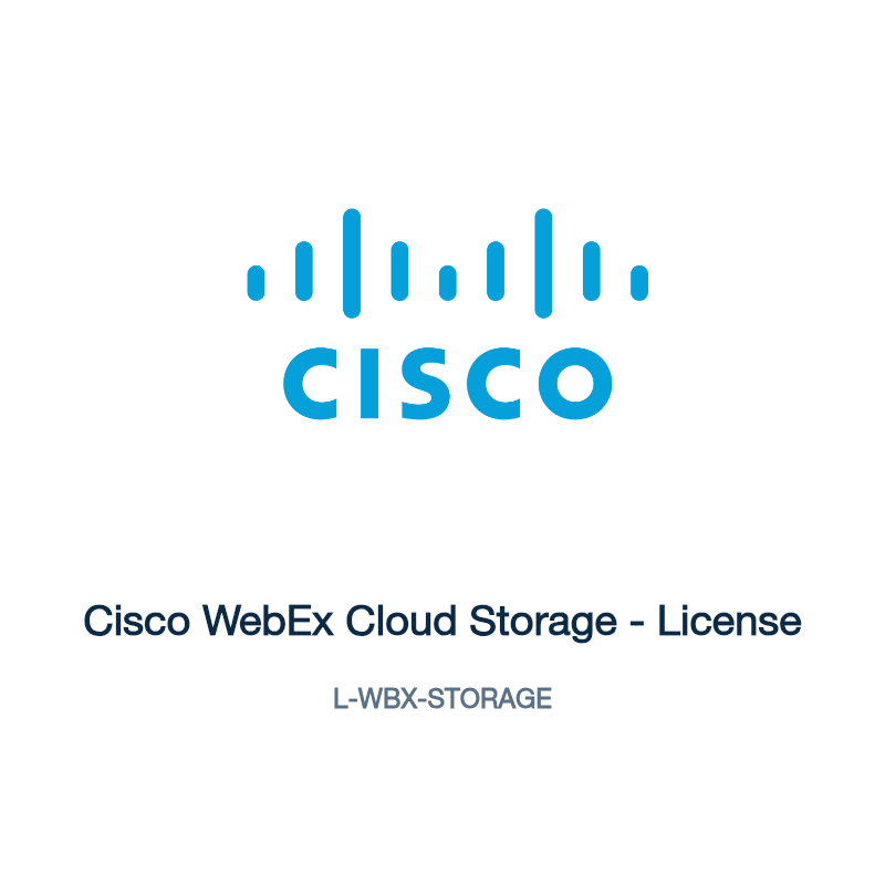 L-WBX-STORAGE: Cisco WebEx Cloud Storage