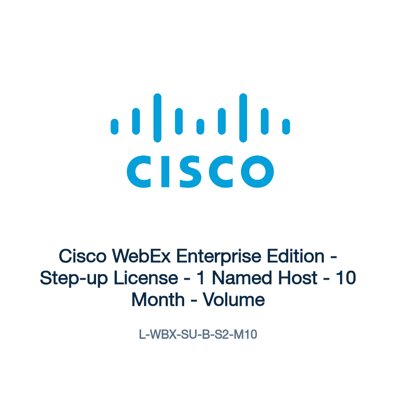 L-WBX-SU-B-S2-M10: Cisco WebEx Enterprise Edition