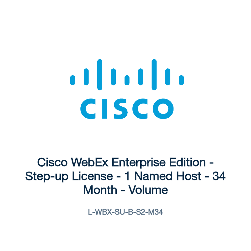 L-WBX-SU-B-S2-M34: Cisco WebEx Enterprise Edition