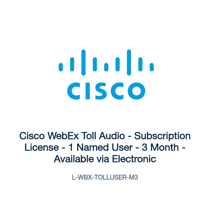 L-WBX-TOLLUSER-M3: Cisco WebEx Toll Audio