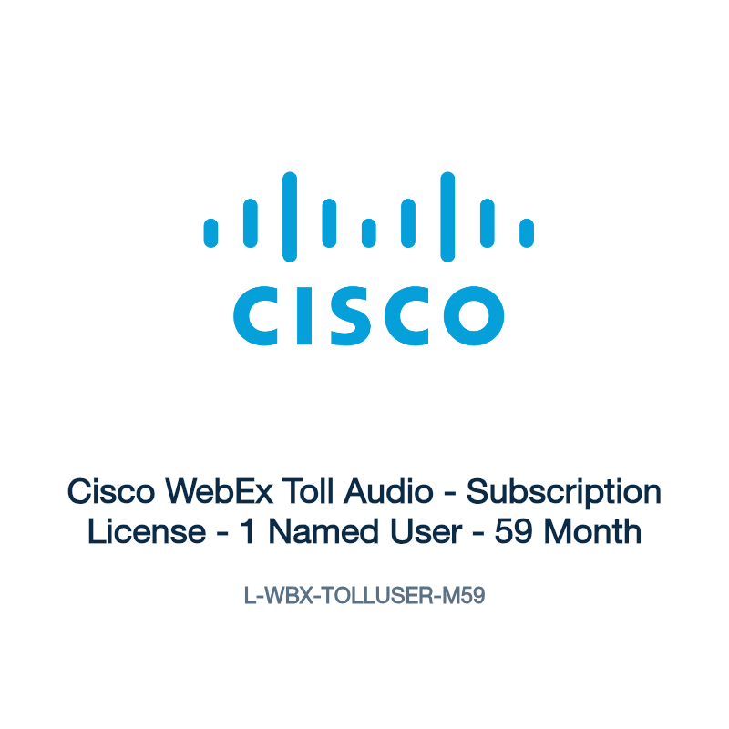 L-WBX-TOLLUSER-M59: Cisco WebEx Toll Audio