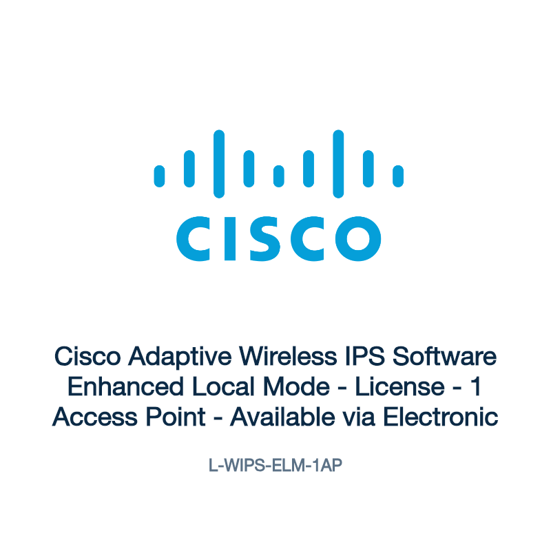 L-WIPS-ELM-1AP: Cisco Adaptive Wireless IPS Software Enhanced Local Mode