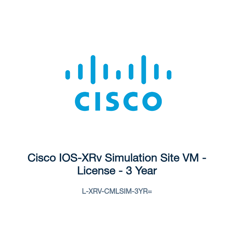 L-XRV-CMLSIM-3YR=: Cisco IOS-XRv Simulation Site VM
